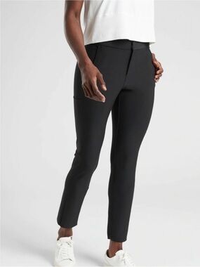 Athleta Stellar Trousers Pants Women’s Size 8 Black Stretch Pockets